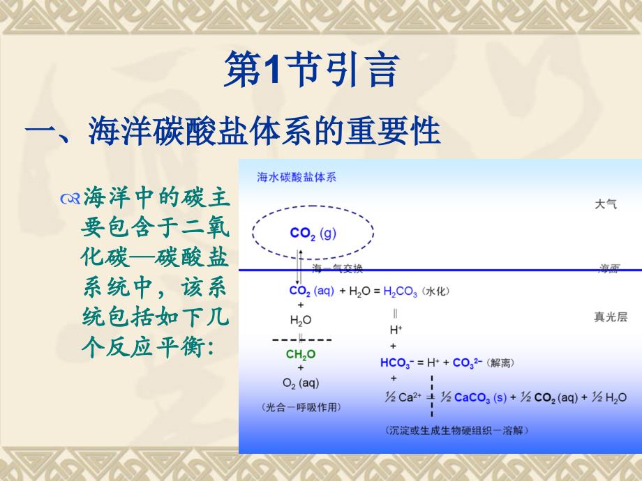 第4章海水中二氧化碳-碳酸盐体系课件_第2页