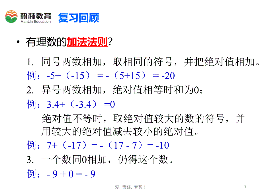 人教版初一数学有理数的减法课件_第3页