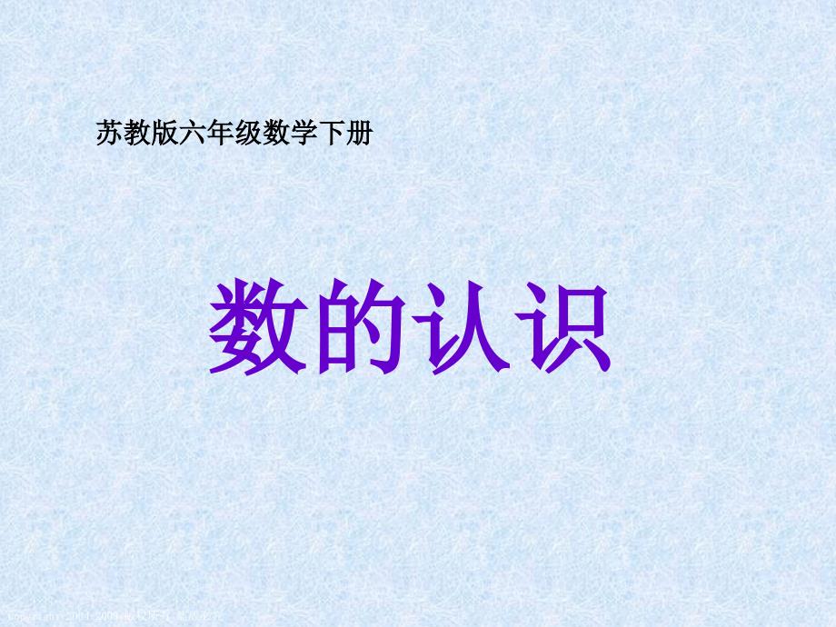 (苏教版)六年级数学下册课件数的认识.ppt_第1页