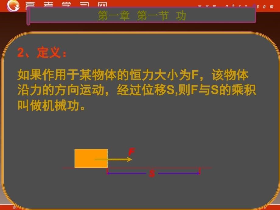 高一物理1.1 《机械功》课件_第5页