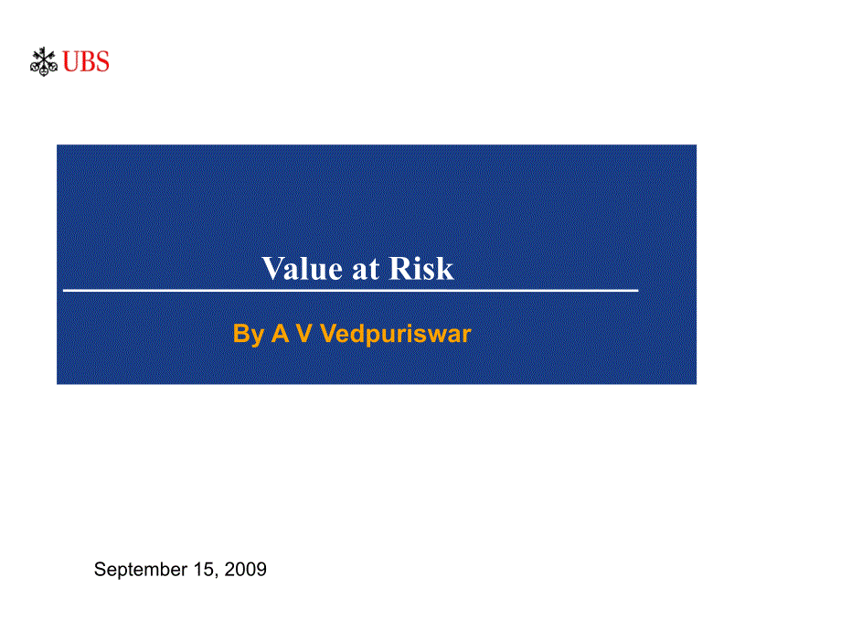 UBSValueatRisk_第1页