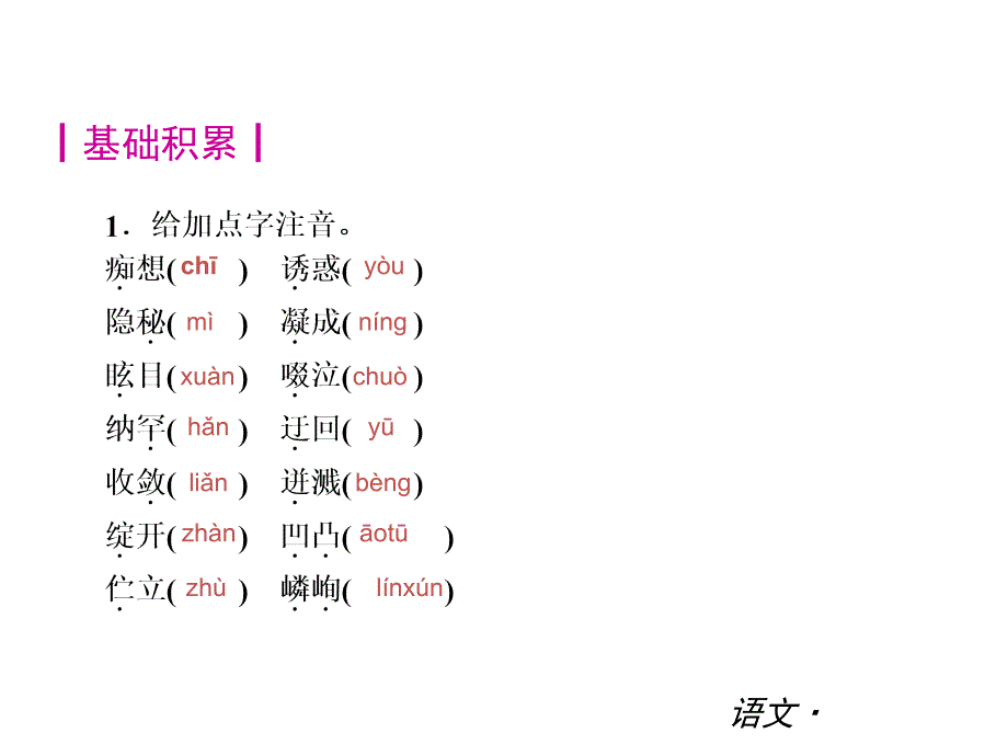 人教版七年级语文上册复习课件全册含基础知识讲解和精选习题_第1页