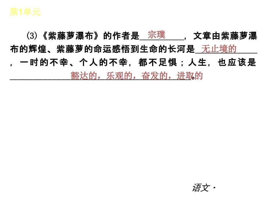 人教版七年级语文上册复习课件全册含基础知识讲解和精选习题_第5页