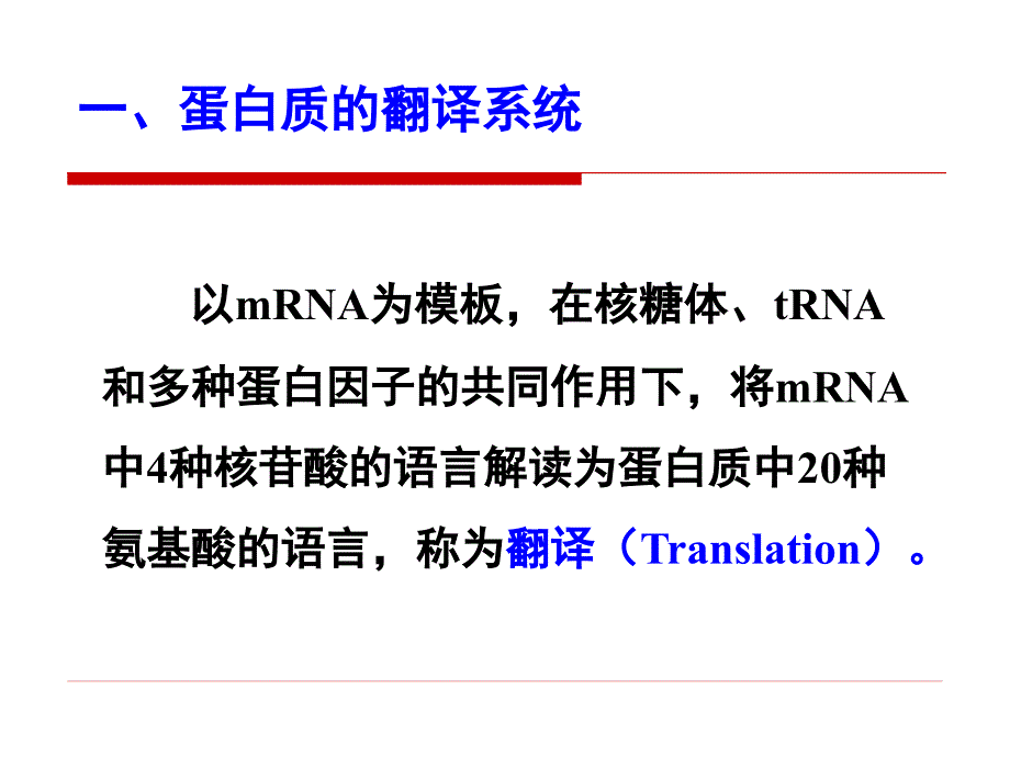 《生物化学》教学课件：第15章 蛋白质的生物合成_第4页