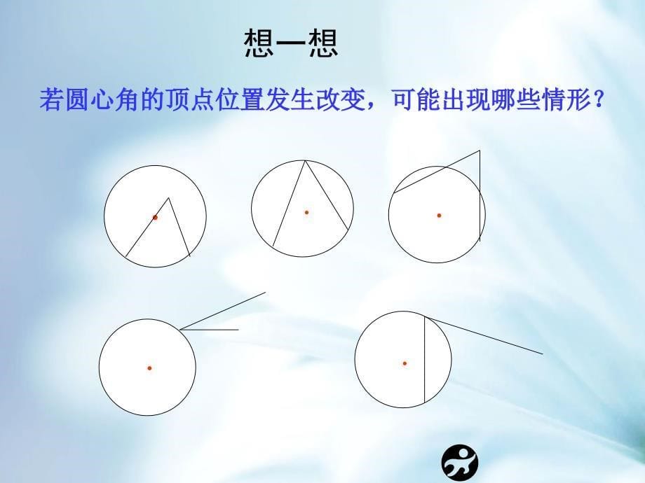 北师大版数学九年级下册：3.4圆周角和圆心角的关系第1课时ppt课件_第5页