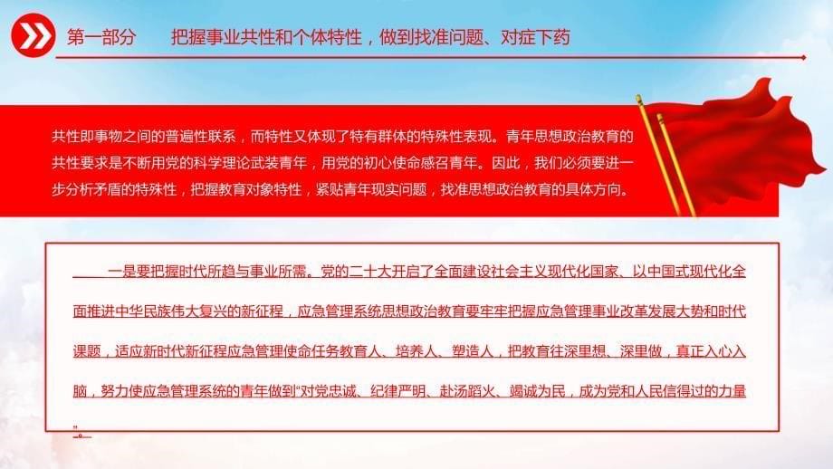 关于提升思想政治教育实效性的思考大气风党员干部学习教育专题课件_第5页