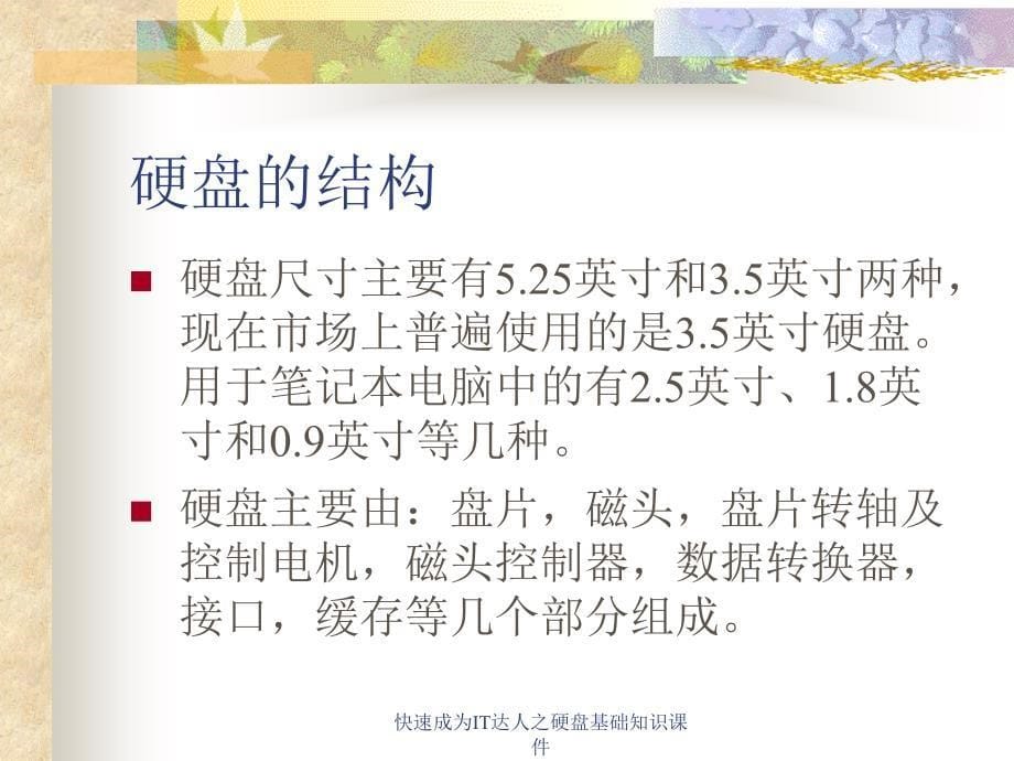 快速成为IT达人之硬盘基础知识课件_第5页