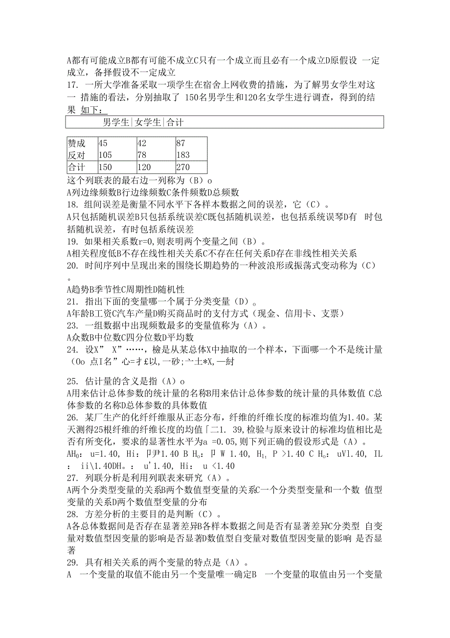 山东建筑大学山东建筑大学管理统计学期末考试复习题资料及答案期末考试复习题资料及答案_第4页