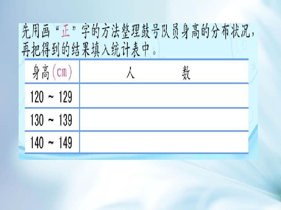 精品【苏教版】数学四年级上册：4.2分段数据统计ppt课件1_第5页