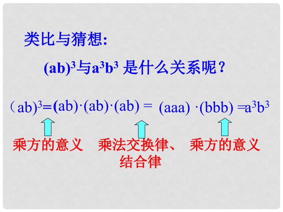 陕西省安康市石泉县池河镇八年级数学上册 14.1 整式的乘法 14.1.3 积的乘方课件 （新版）新人教版_第4页