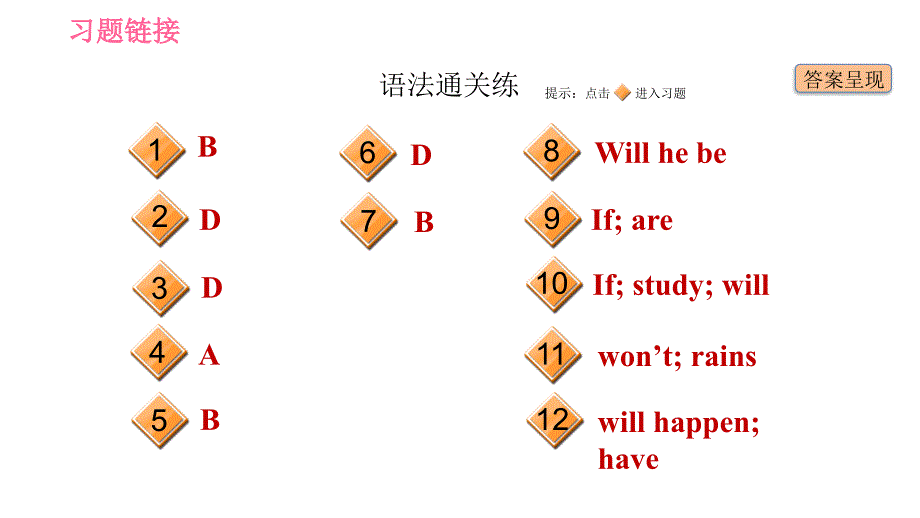 人教版八年级上册英语 Unit10 习题课件 课时2 Section A (Grammar Focus - 3c)_第2页