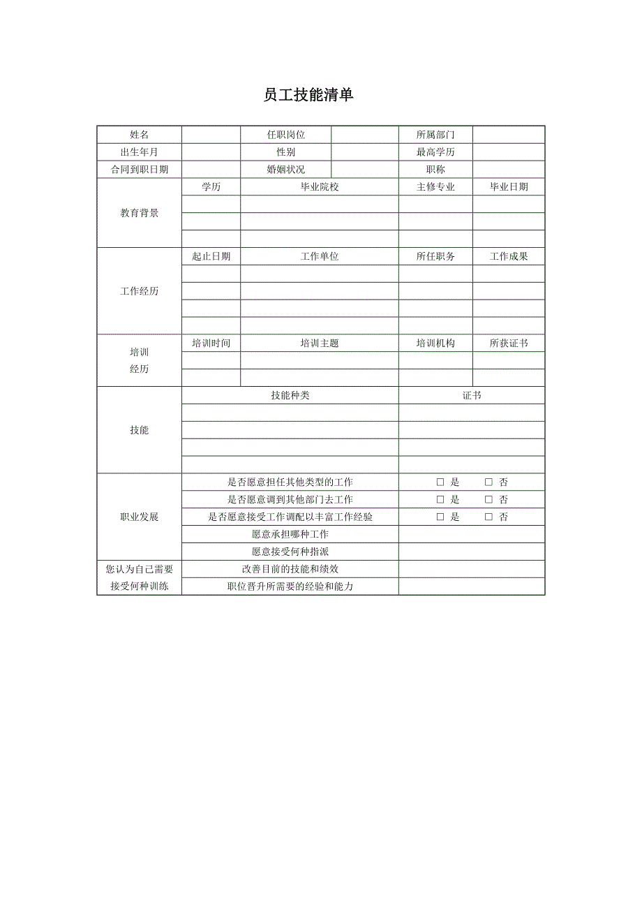 人力资源计划管理制度01_第4页