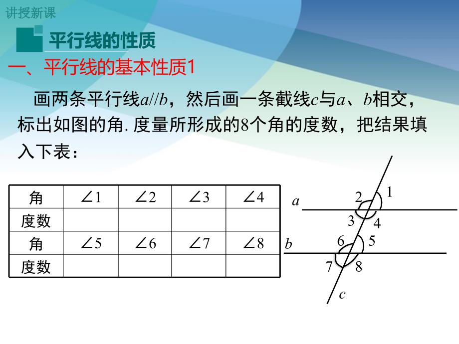 人教版初一数学下册《平行线的性质》ppt课件_第4页