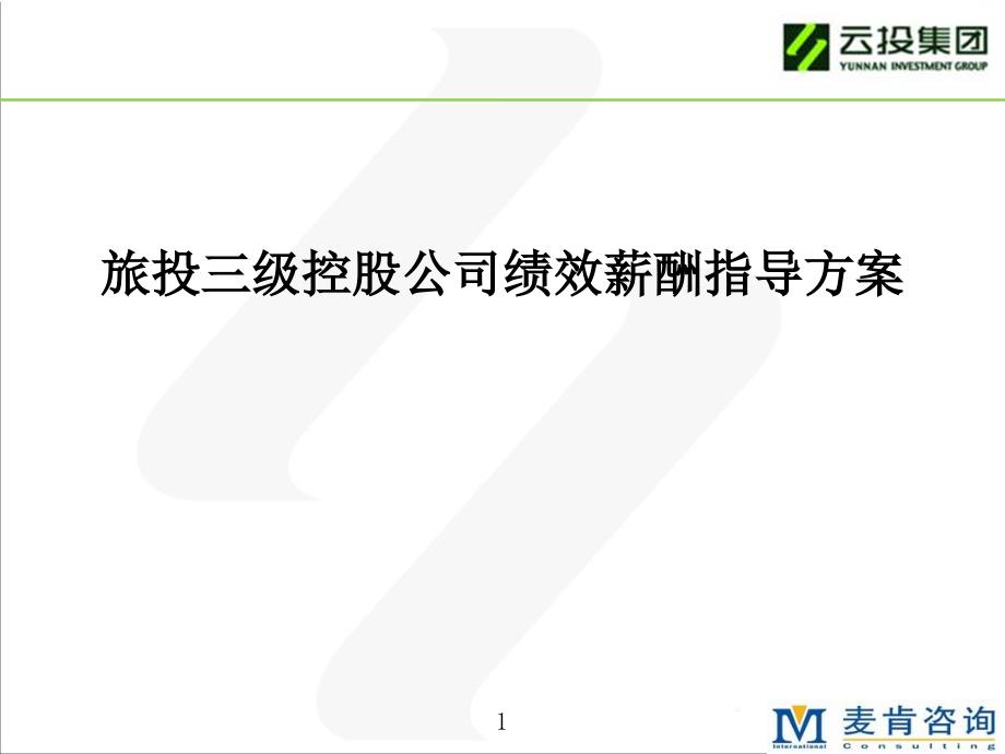 旅投三级控股公司绩效薪酬指导方案_第1页