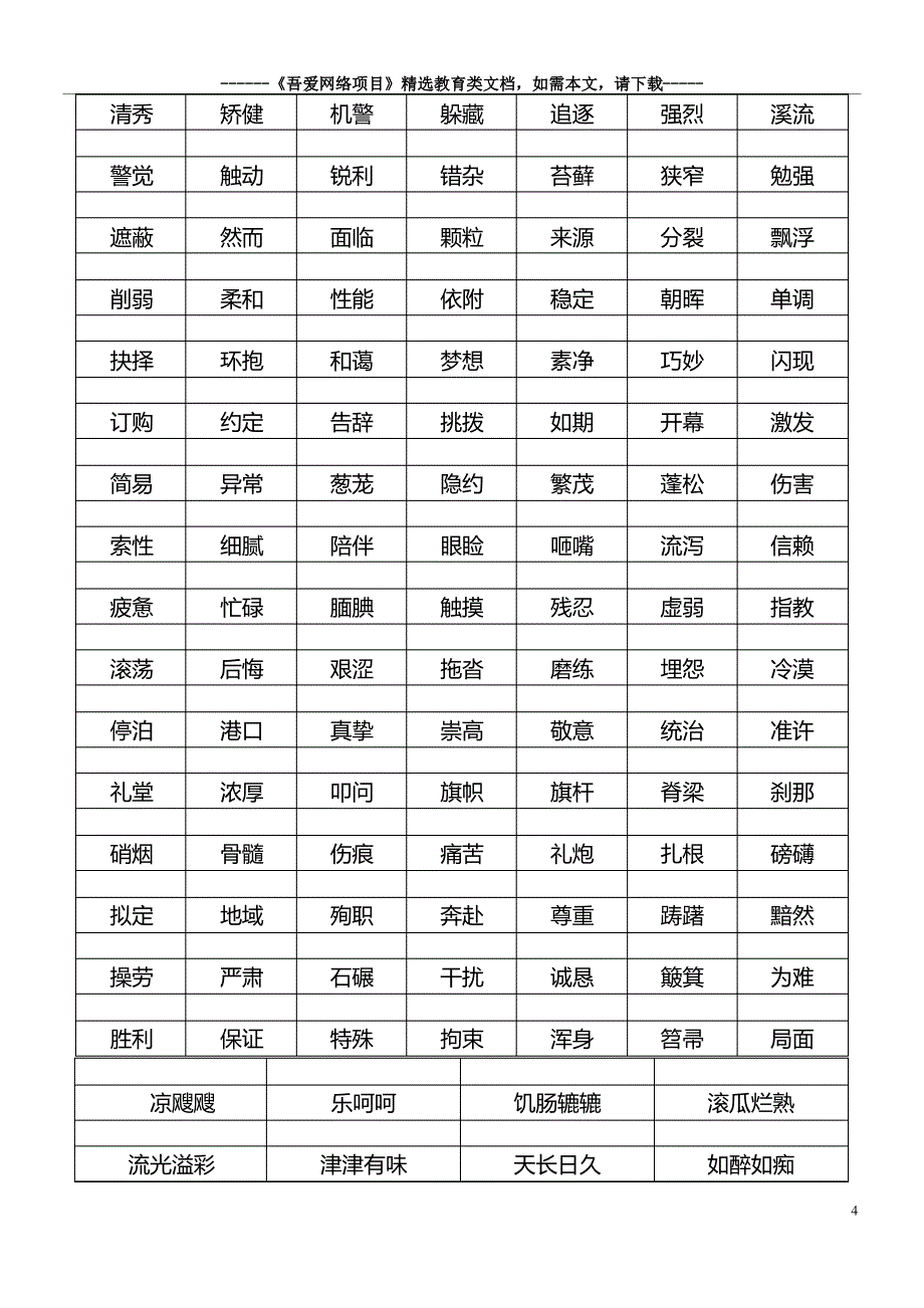 最新人教版小学五年级语文上册总复习知识点大全_第4页