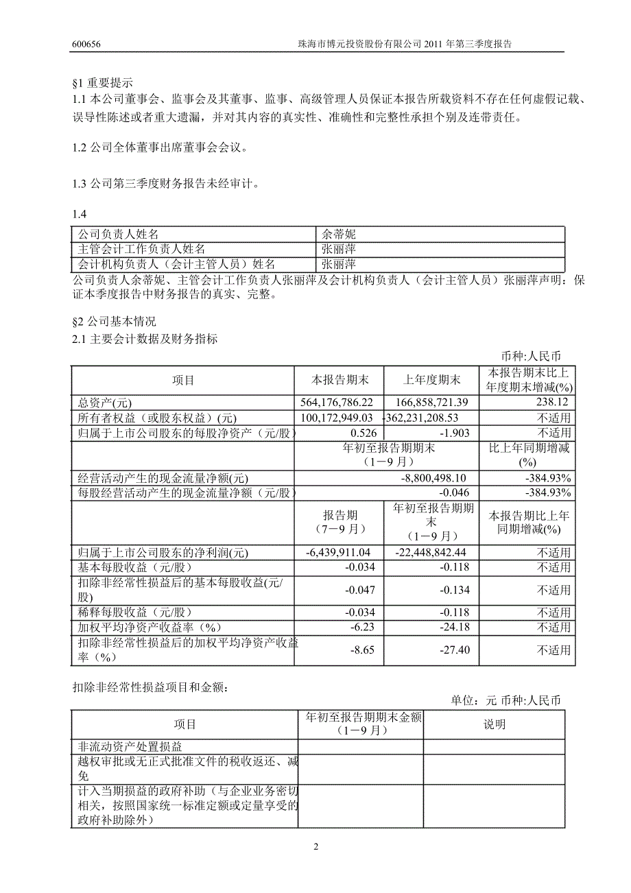 600656ST博元第三季度季报_第3页