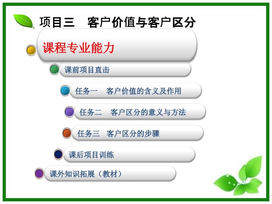 项目三客户价值与客户区分高级课堂_第2页