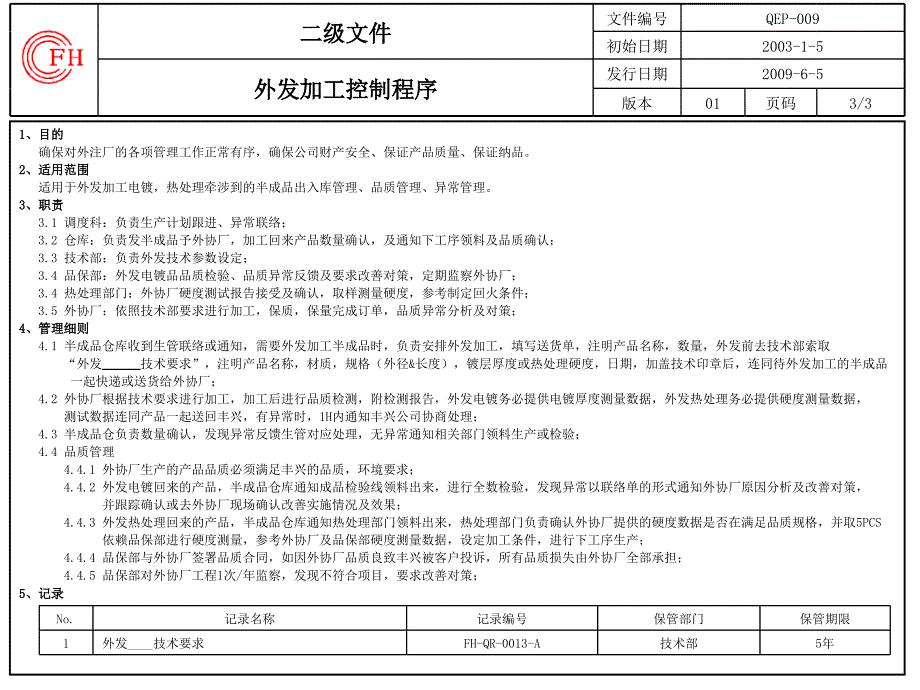 QEP-009-01 外发加工控制程序（已合并在采购控制程序）_第3页