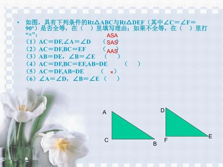 132三角形全等的判定（第6课时）_第5页