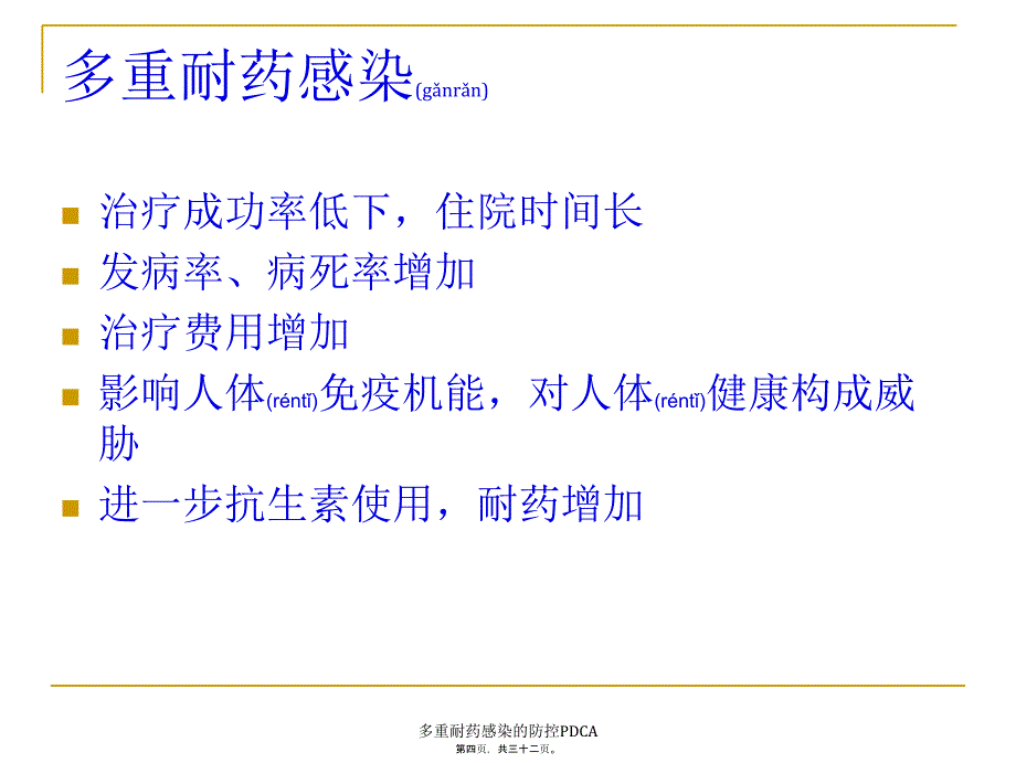 多重耐药感染的防控PDCA课件_第4页