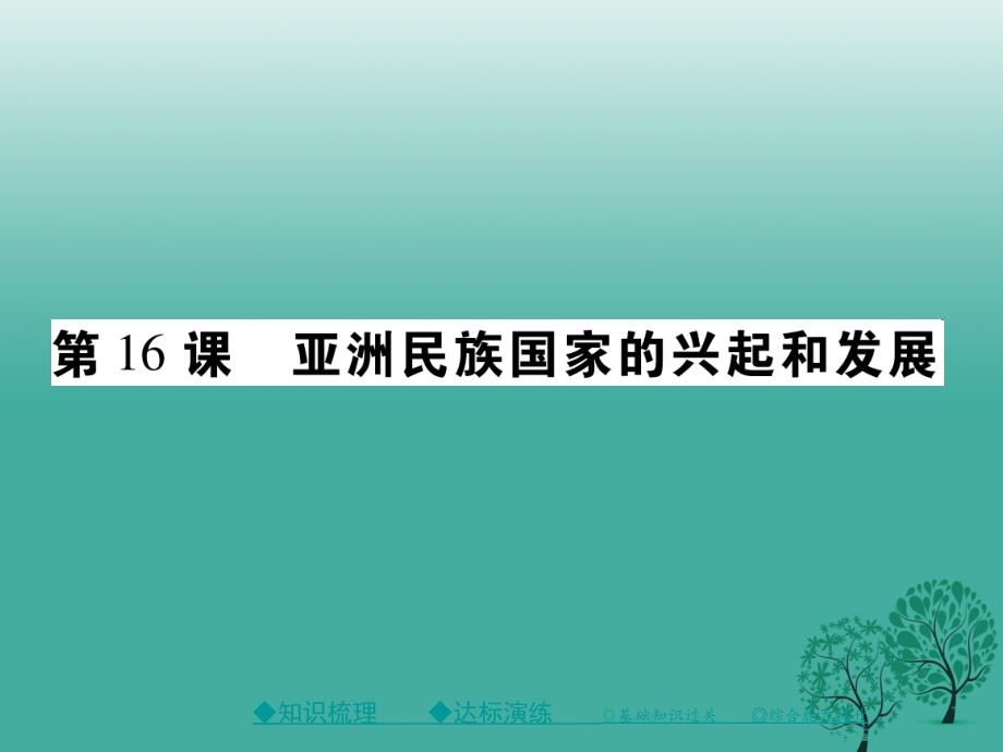 2017年春九年级历史下册世界现代史第五学习主题第16课亚洲民族国家的兴起和发展课件川教版.ppt_第1页