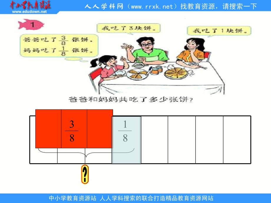 人教版数学五下《同分母分数加、减法》ppt课件_第4页