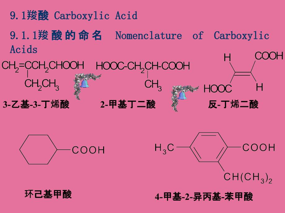 有机化学第九章羧酸和取代酸ppt课件_第3页