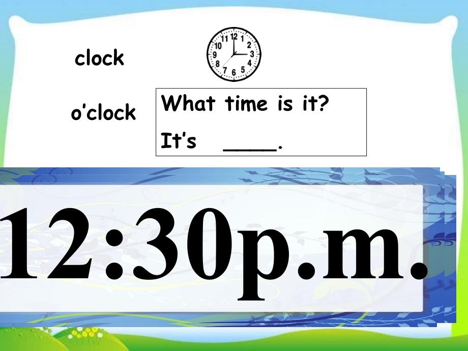 新版PEP小学英语四年级下册unit2_what_time_is_it_第三课时_Let’s_spell免费ppt课件下载_第2页