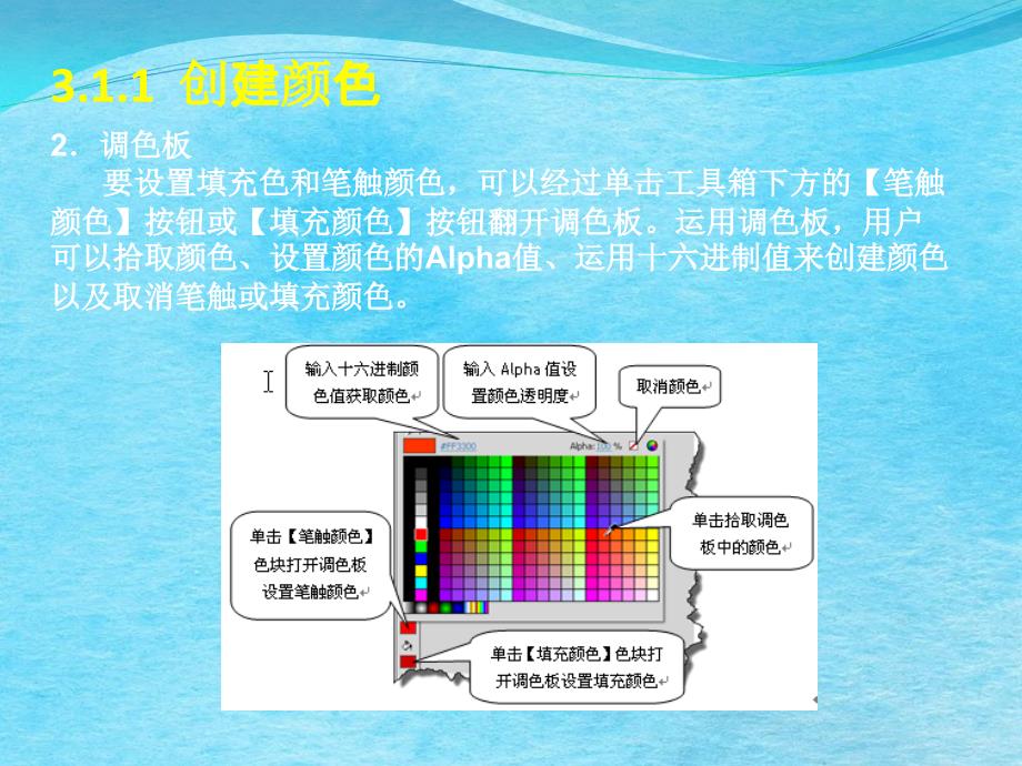 免积分FlashCS5动画制作基础第3章图形的色彩ppt课件_第4页