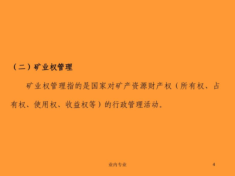 矿业开发中的矿业权和矿业权管理深层分析_第4页