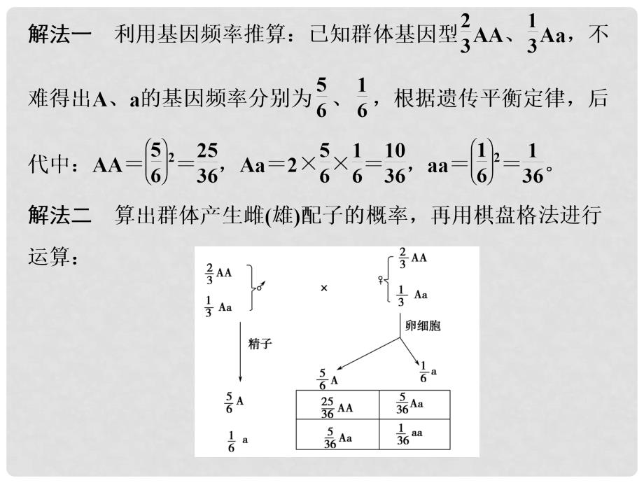 高考生物 疑难聚焦2 自由交配、自交课件_第4页