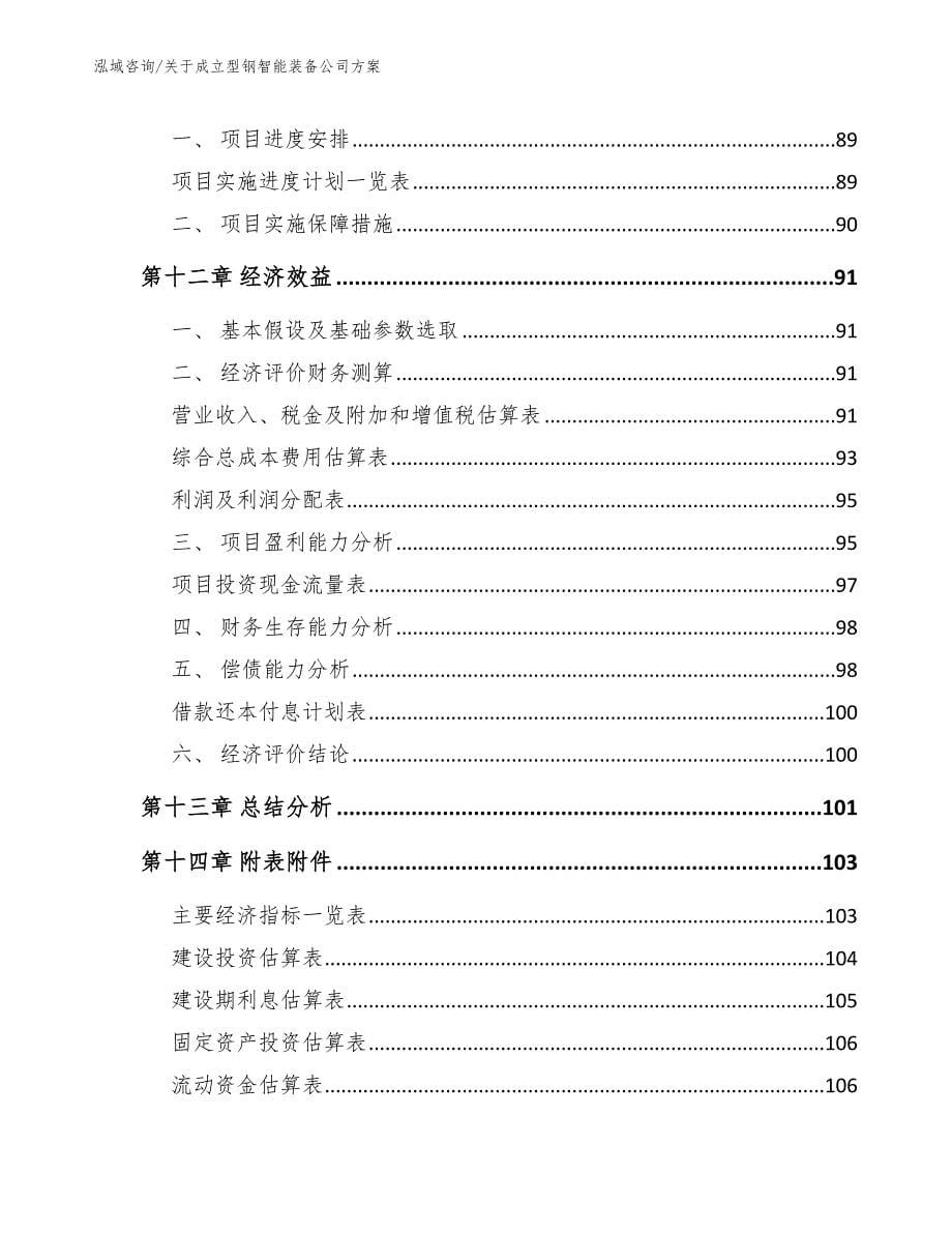 关于成立型钢智能装备公司方案_第5页