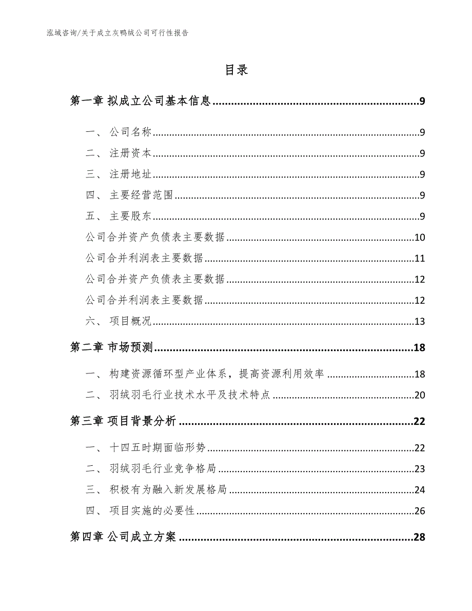 关于成立灰鸭绒公司可行性报告_第4页