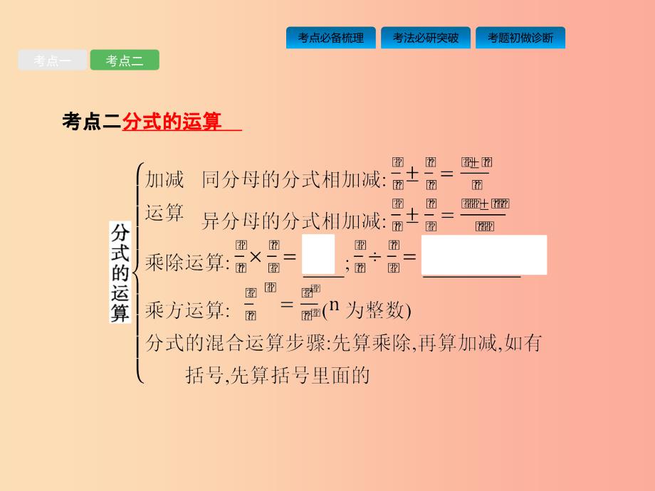 课标通用甘肃省2019年中考数学总复习优化设计第3讲分式课件.ppt_第4页