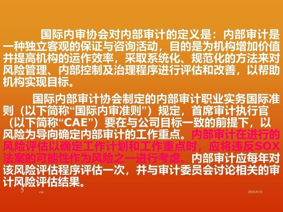 美国萨班斯&#183;奥克斯法案302和404条款下内部审计师的职责_第5页