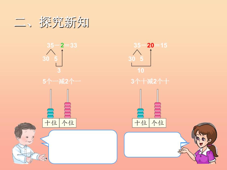 一年级数学下册 6 100以内的加法和减法（一）两位数减一位数（不退位）、整十数习题课件 新人教版.ppt_第4页