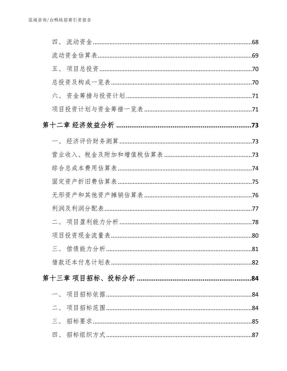 白鸭绒招商引资报告_第5页