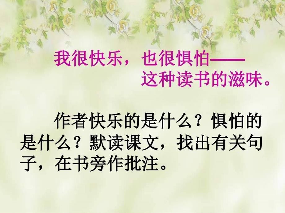 六年级语文下册第6单元25窃读记课件6语文S版_第5页