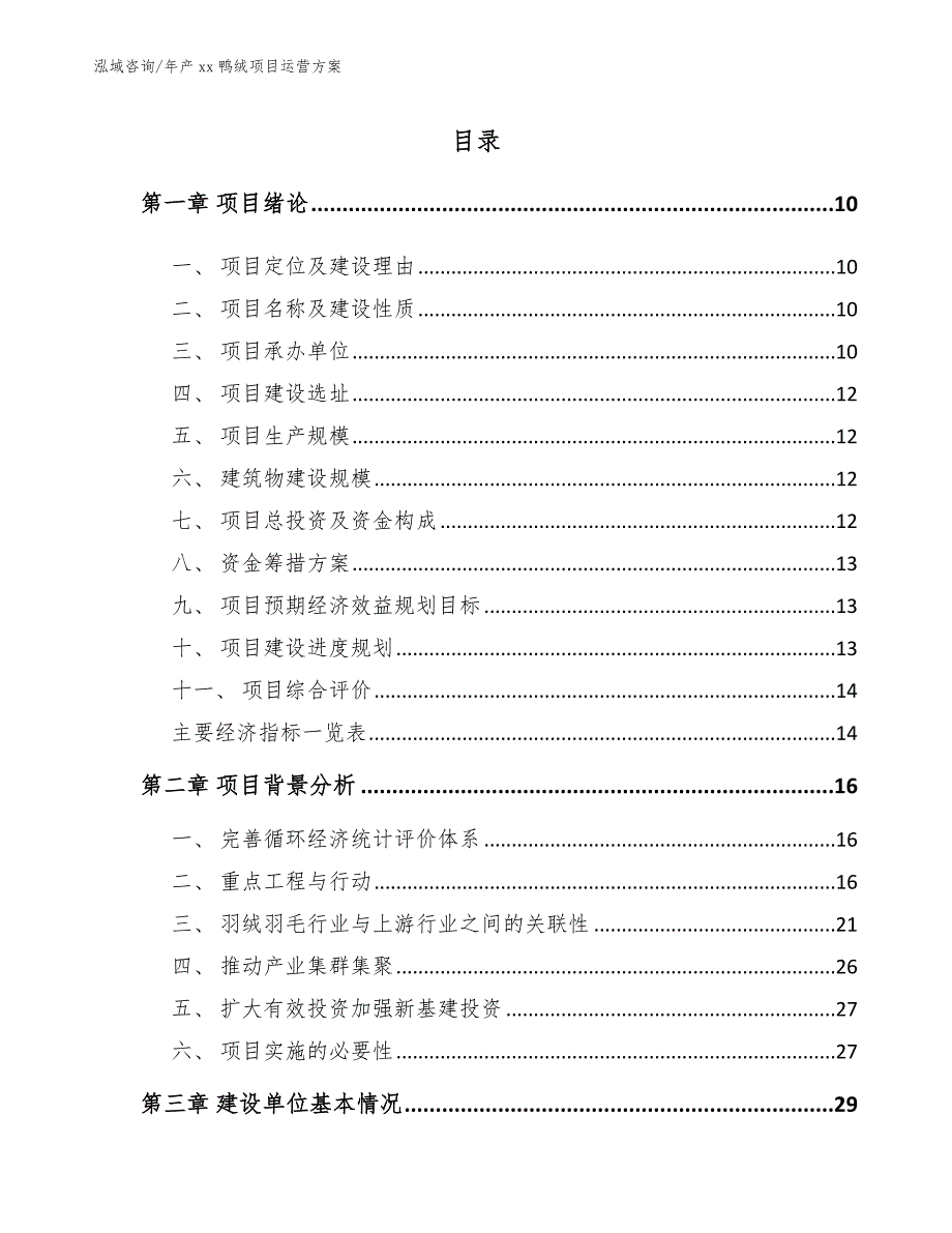 年产xx鸭绒项目运营方案_第4页