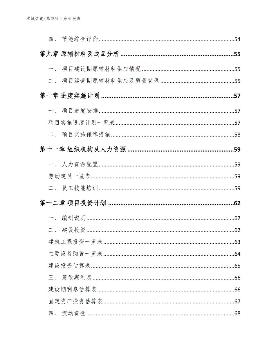 鹅绒项目分析报告_范文模板_第4页