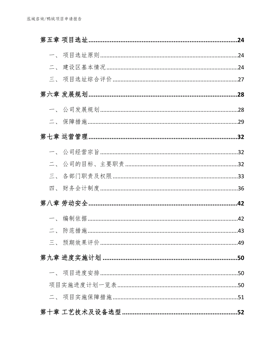 鸭绒项目申请报告_模板范文_第4页