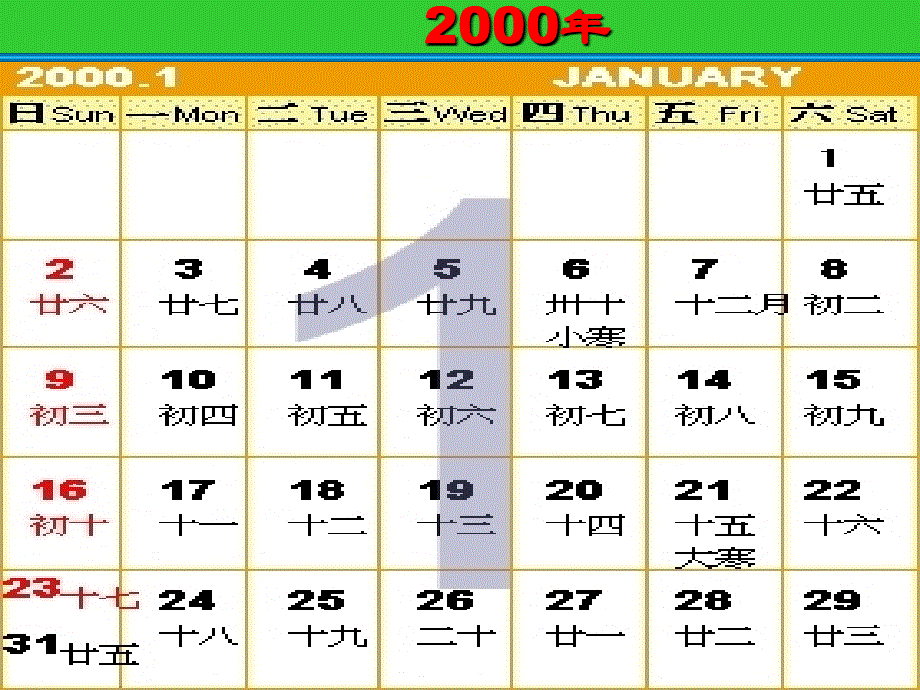 北师大版数学三年级上册《年月日》课件_第4页