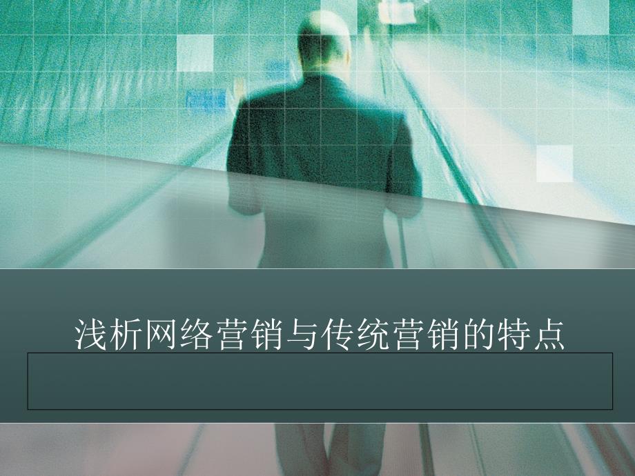 浅析网络营销与传统营销的特点.ppt_第1页