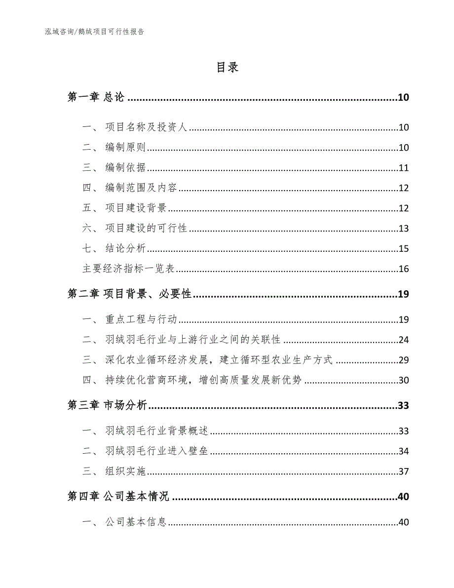 鹅绒项目可行性报告【模板范文】_第2页