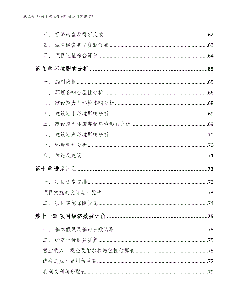 关于成立带钢轧机公司实施方案_第4页