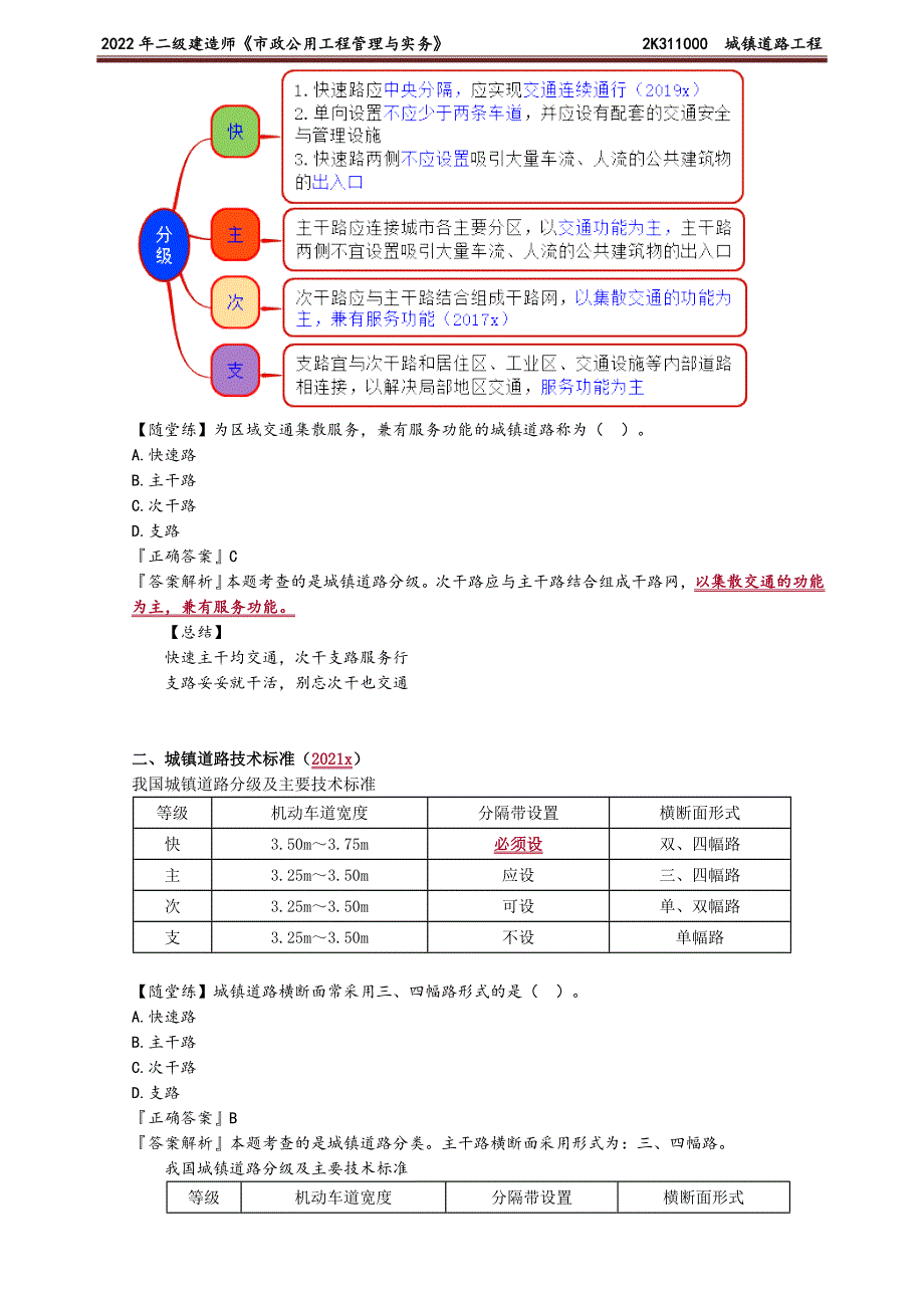 2022年二级建造师市政基础班讲义　城镇道路工程_第2页