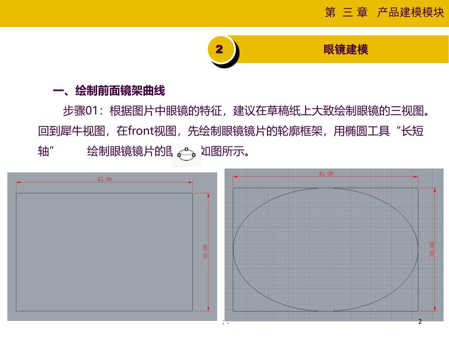 眼镜架RHINO建模过程ppt课件_第2页