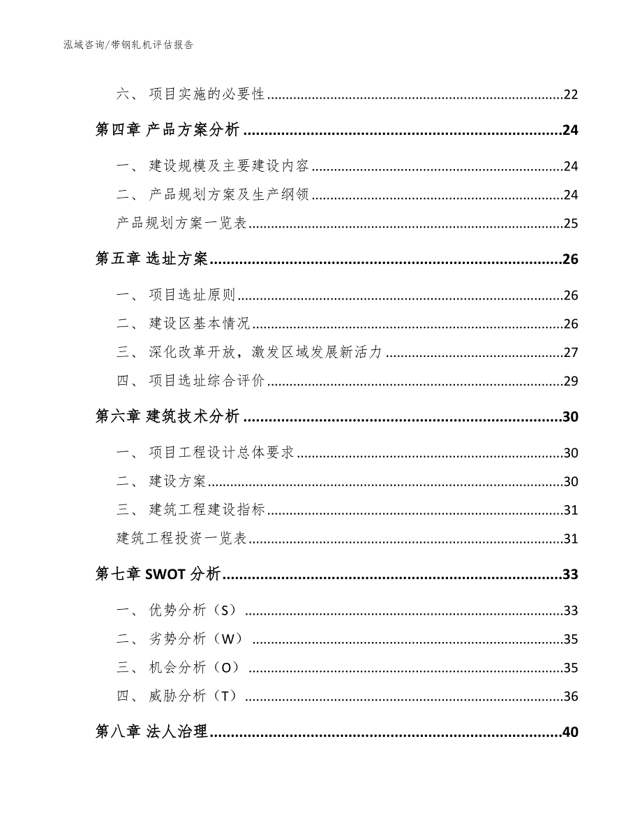 带钢轧机评估报告（参考模板）_第2页