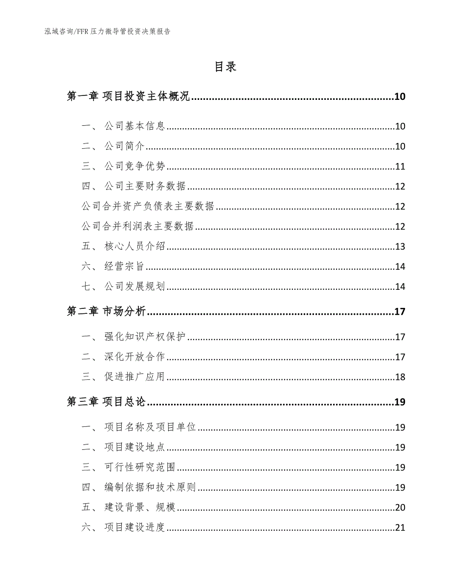 FFR压力微导管投资决策报告（参考模板）_第4页