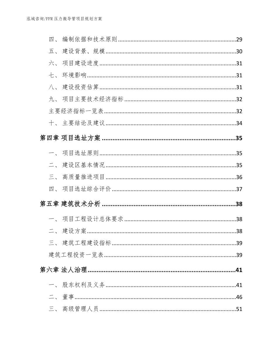 FFR压力微导管项目规划方案_第5页